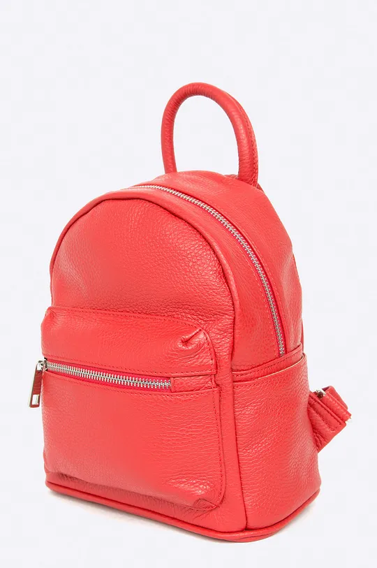 Answear - Кожаный рюкзак красный