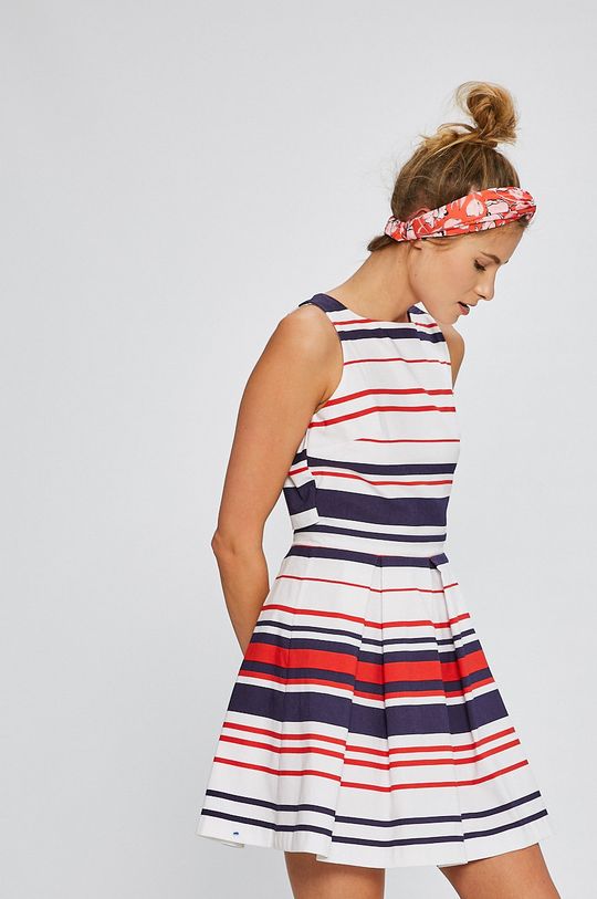 viacfarebná Answear - Šaty Stripes Vibes Dámsky