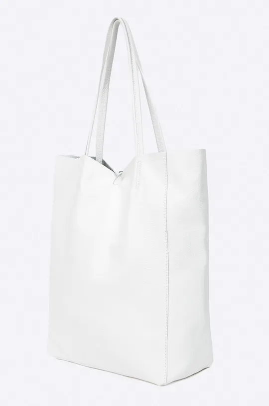 Answear - Kožená kabelka biela