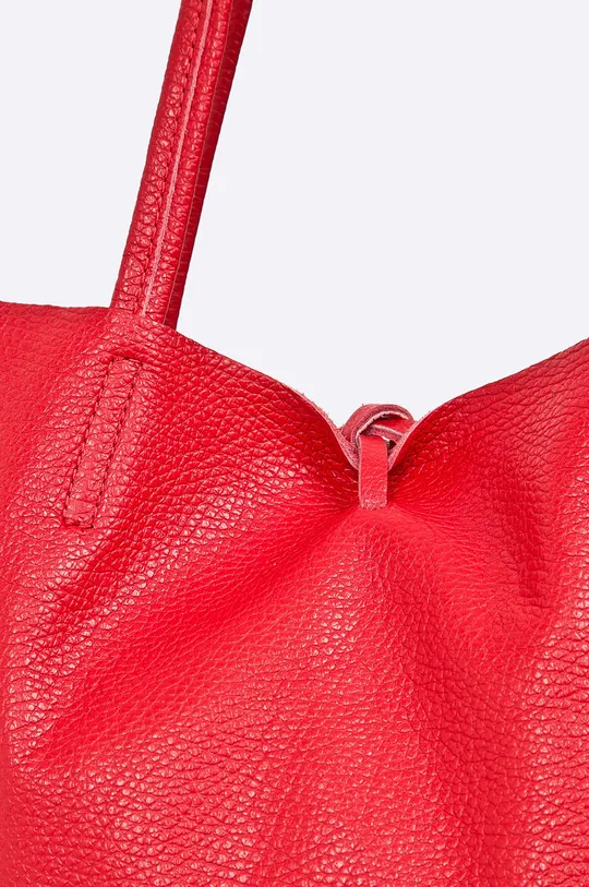 červená Answear - Kožená kabelka
