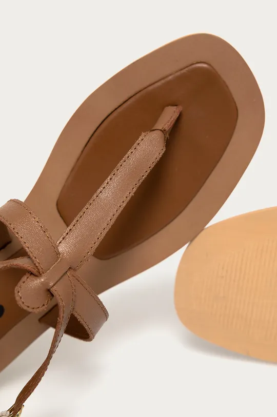 brązowy Answear Lab Sandały skórzane