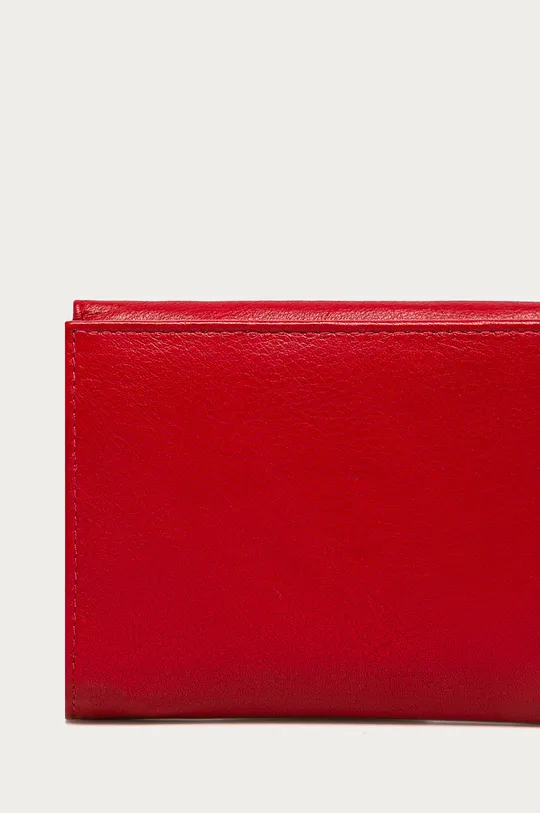 červená Answear Lab - Kožená peňaženka
