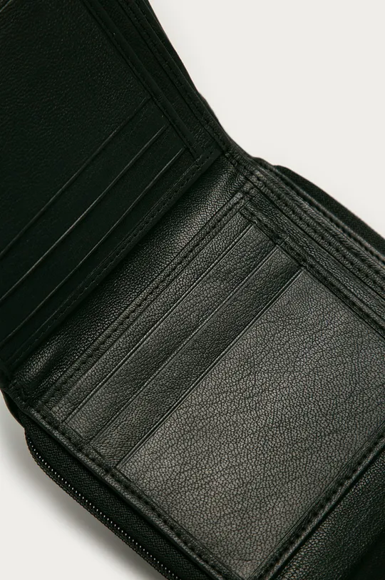 čierna Answear Lab - Kožená peňaženka