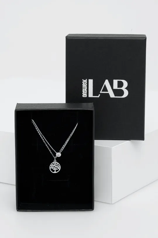 strieborná Strieborný náhrdelník Answear Lab Dámsky