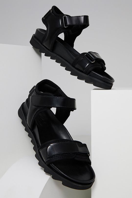 negru Answear Lab sandale de piele De femei