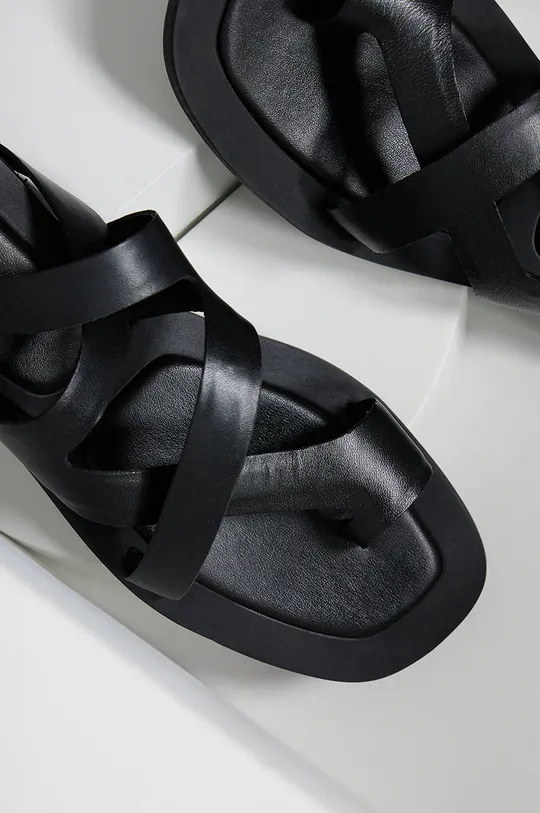 Kožené sandále Answear Lab  Zvršok: Prírodná koža Vnútro: Syntetická látka Podrážka: Syntetická látka