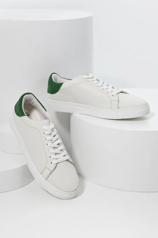 biały Answear Lab buty skórzane Damski