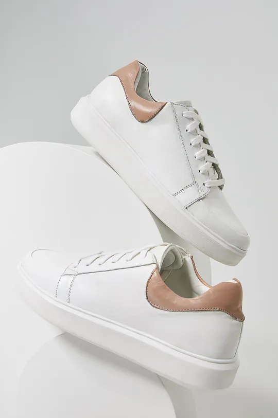 biały Answear Lab buty skórzane Damski