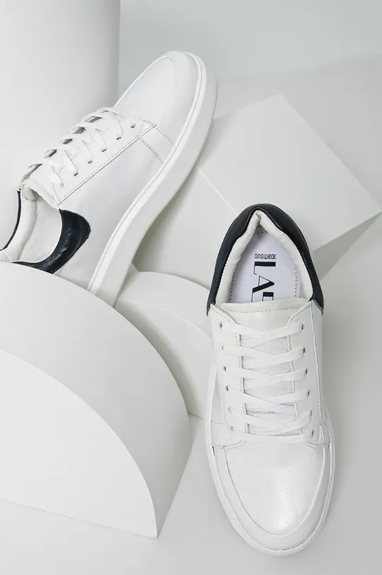 Δερμάτινα παπούτσια Answear Lab λευκό