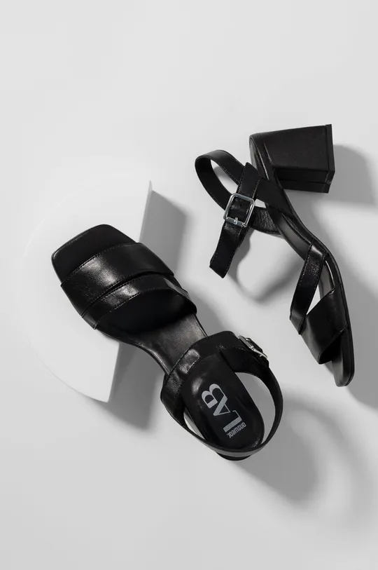 črna Answear Lab usnjene sandale Ženski