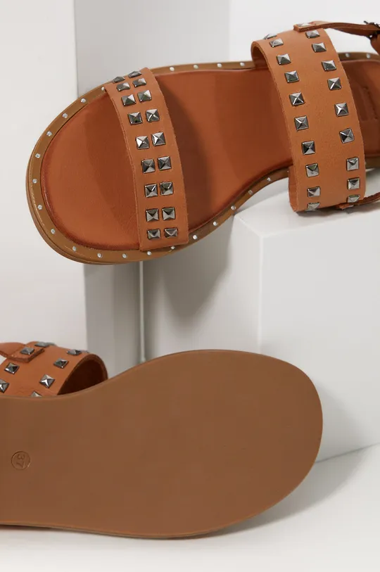 Kožne sandale Answear Lab smeđa
