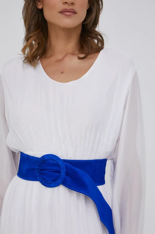 λευκό Μεταξωτό φόρεμα Answear Lab