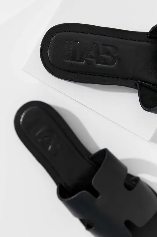 μαύρο Δερμάτινες παντόφλες Answear Lab