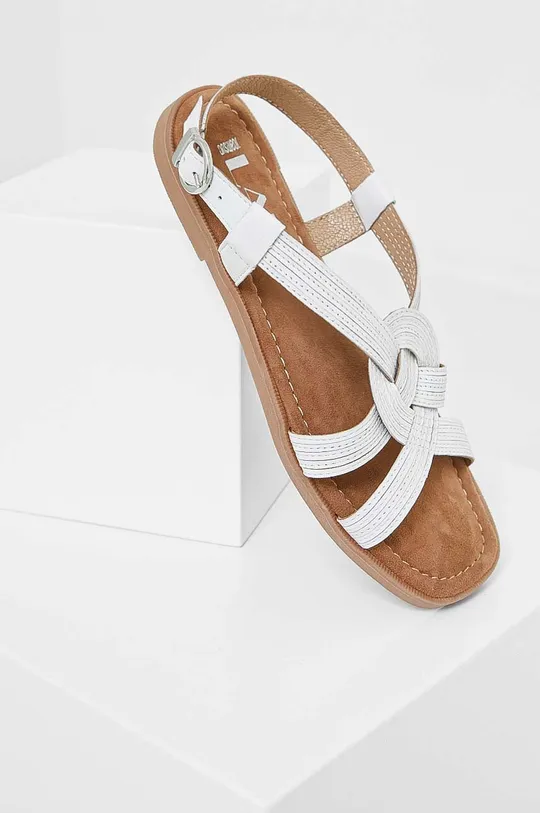 Kožené sandále Answear Lab biela