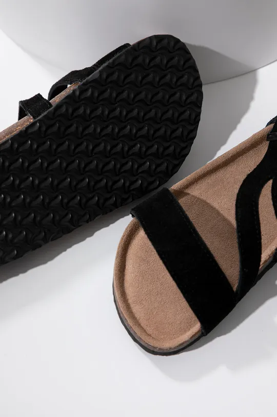 čierna Semišové sandále Answear Lab