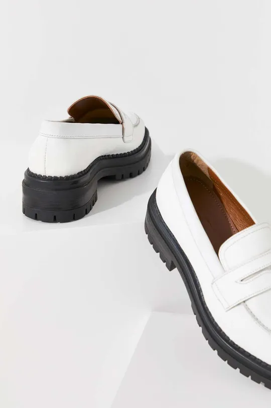 λευκό Δερμάτινα κλειστά παπούτσια Answear Lab