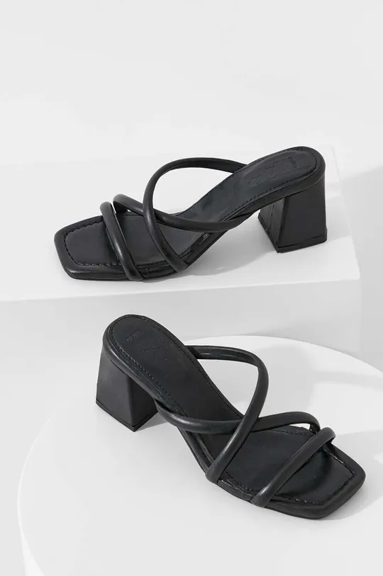 crna Kožne sandale Answear Lab Ženski