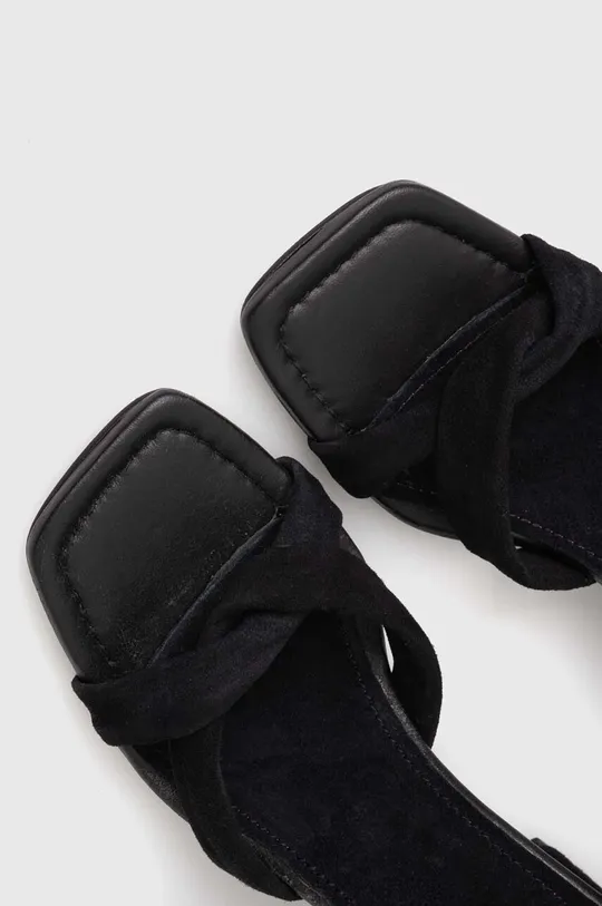 чёрный Замшевые сандалии Answear Lab