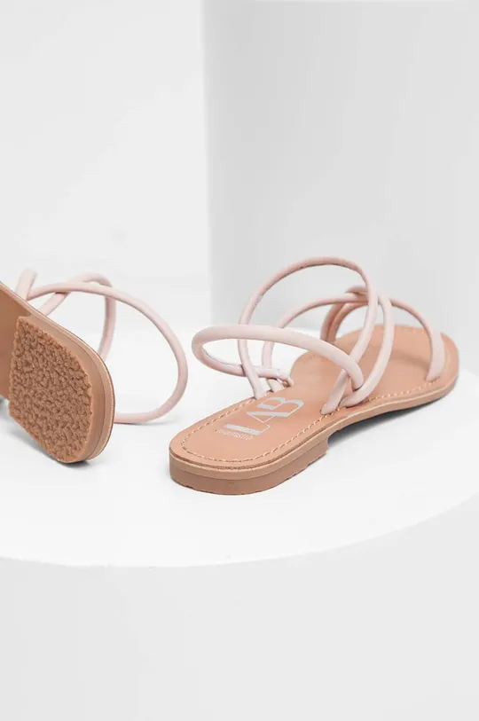 ružová Kožené sandále Answear Lab