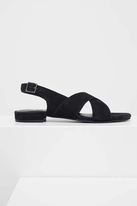 Semišové sandále Answear Lab čierna