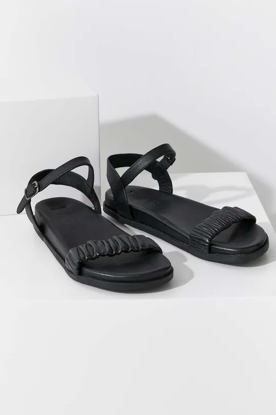 črna Usnjeni sandali Answear Lab Ženski
