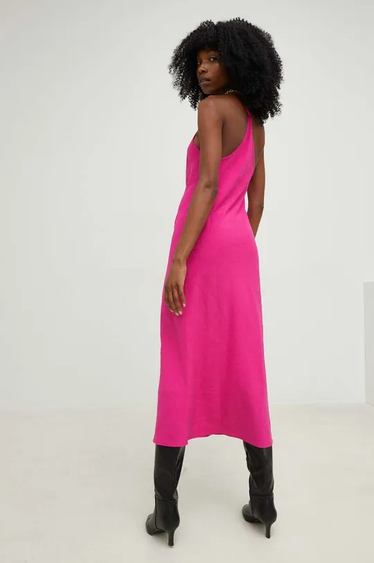 Φόρεμα με λινό Answear Lab  X limited collection SISTERHOOD  62% Βισκόζη, 38% Λινάρι