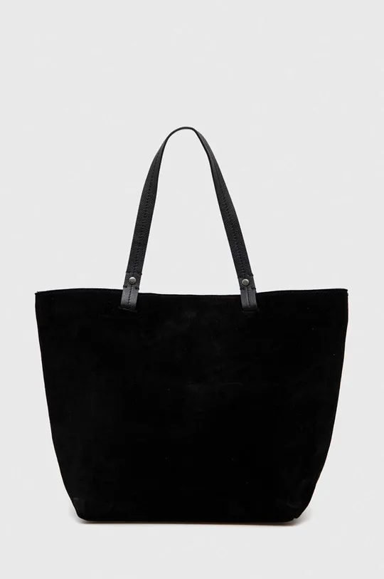 Τσάντα σουέτ Answear Lab  X limited collection SISTERHOOD μαύρο