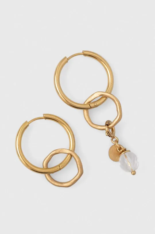 χρυσαφί Answear Lab επίχρυσα σκουλαρίκια με στρας Γυναικεία
