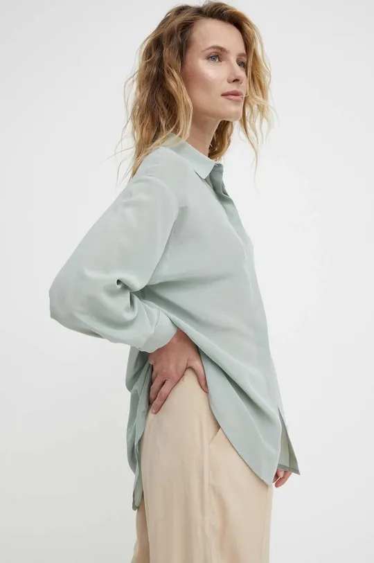 πράσινο Μεταξωτό πουκάμισο Answear Lab Γυναικεία