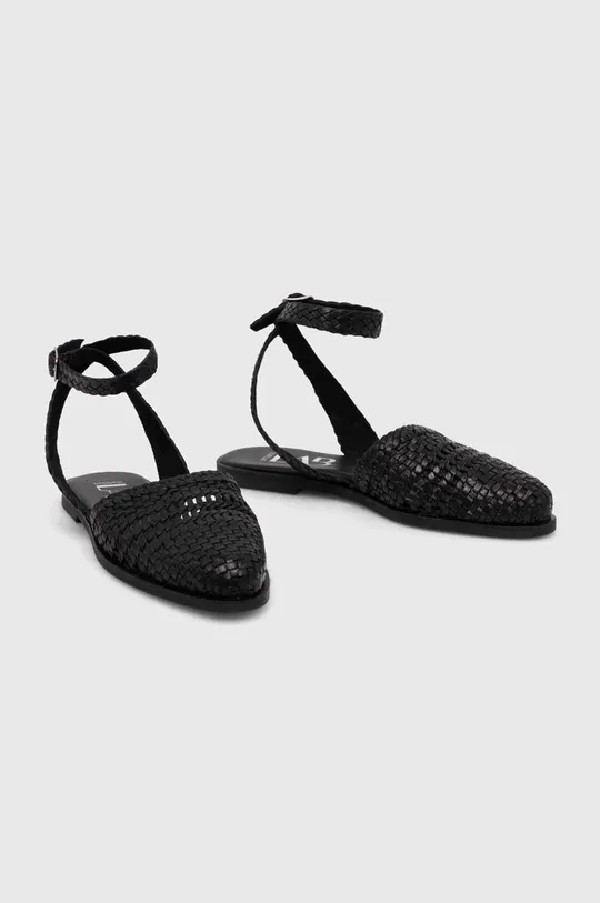 Kožené sandále Answear Lab čierna