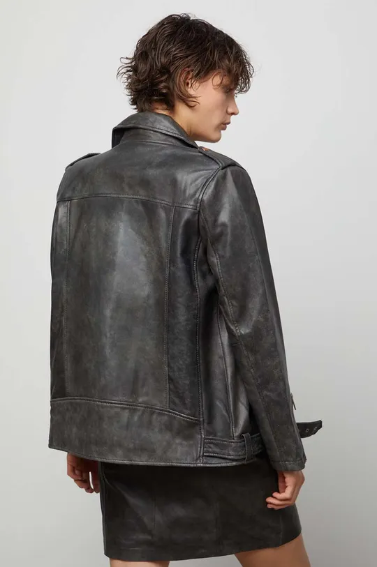 серый Кожаная куртка Answear Lab
