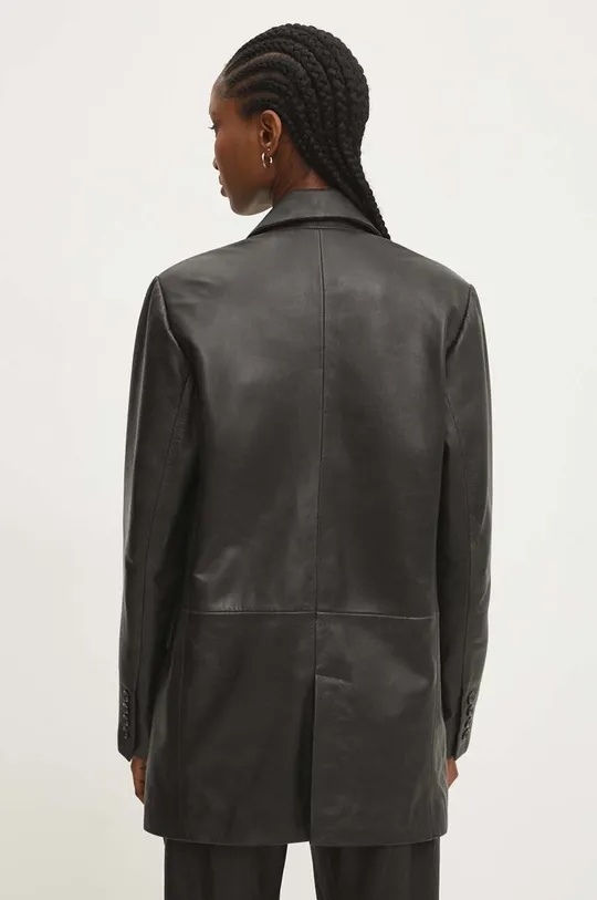 Кожаный пиджак Answear Lab 100% Натуральная кожа