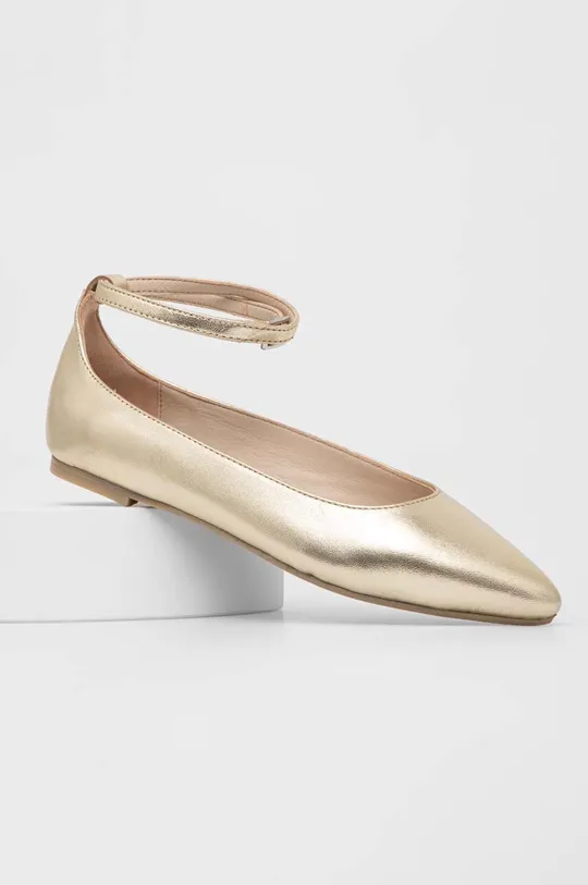 arany Answear Lab bőr balerina cipő Női