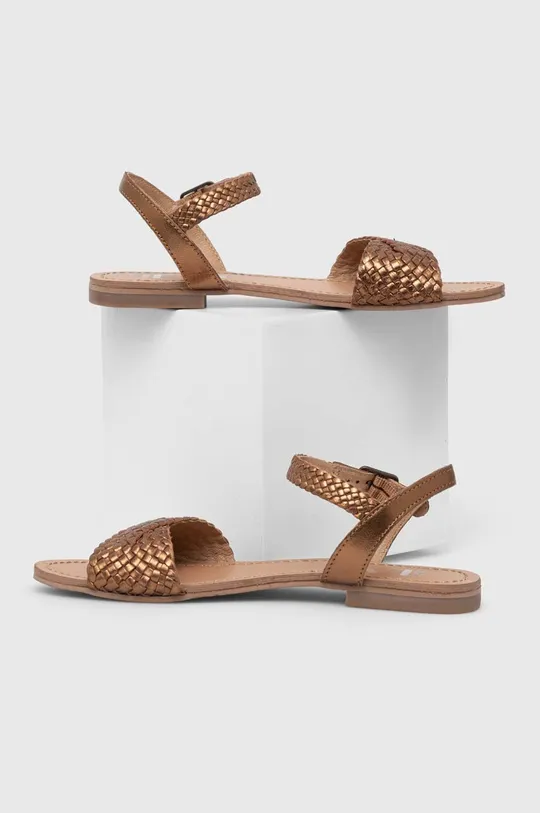 hnedá Kožené sandále Answear Lab Dámsky