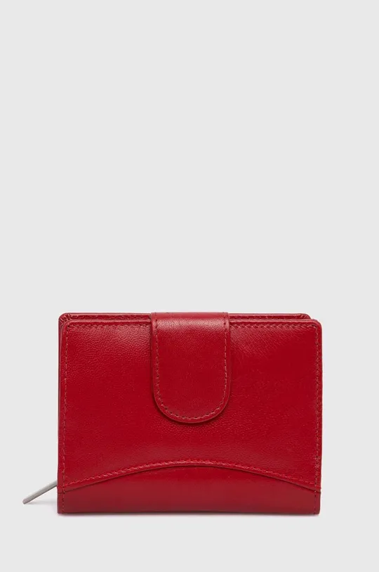 κόκκινο Δερμάτινο πορτοφόλι Answear Lab Γυναικεία