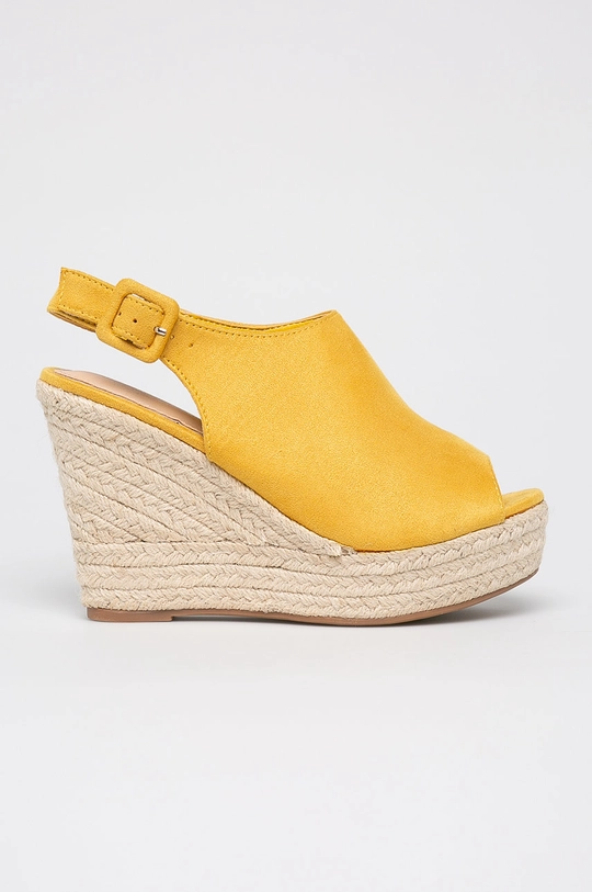 Answear - Espadrile R and Be textil galben SE423.C