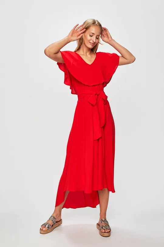 červená Answear - Šaty Dámsky
