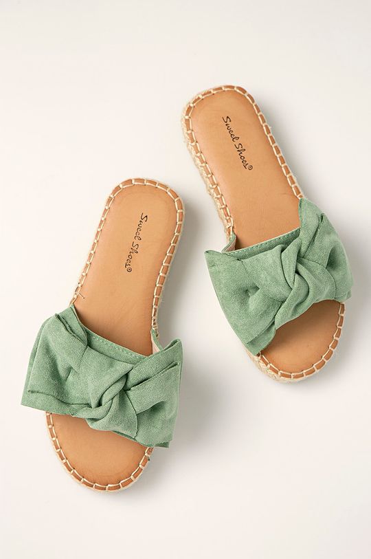Answear - Pantofle Sweet Shoes zelená