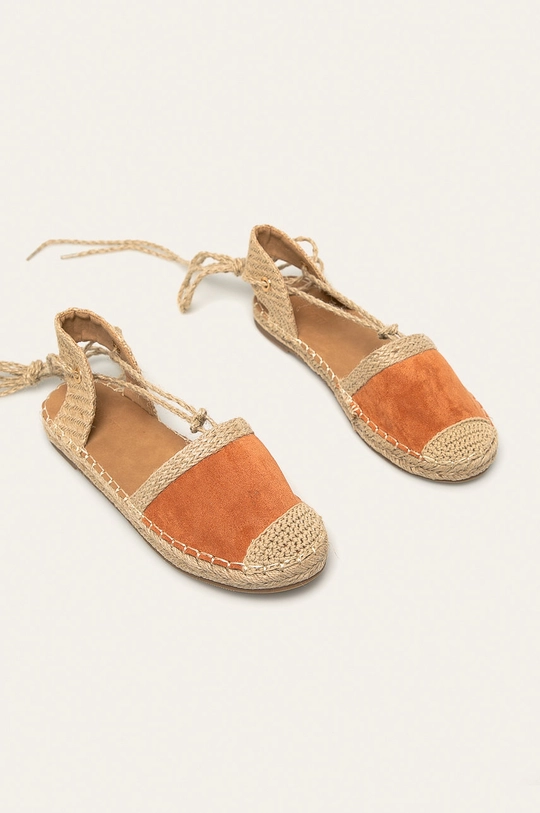 Answear Lab espadryle pomarańczowy