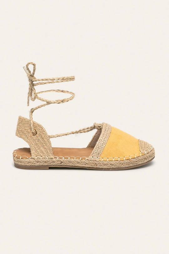 żółty Answear Lab espadryle Damski