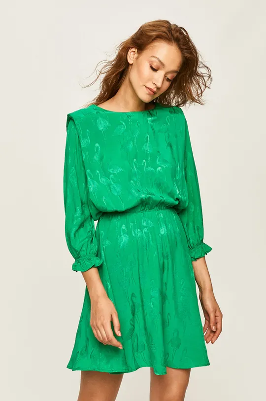 зелёный Answear - Платье