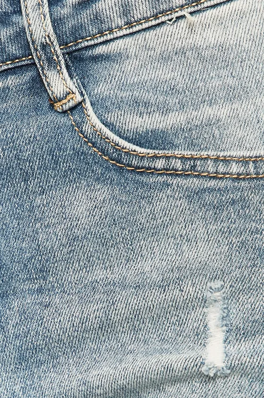 modrá Answear - Rifľové krátke nohavice