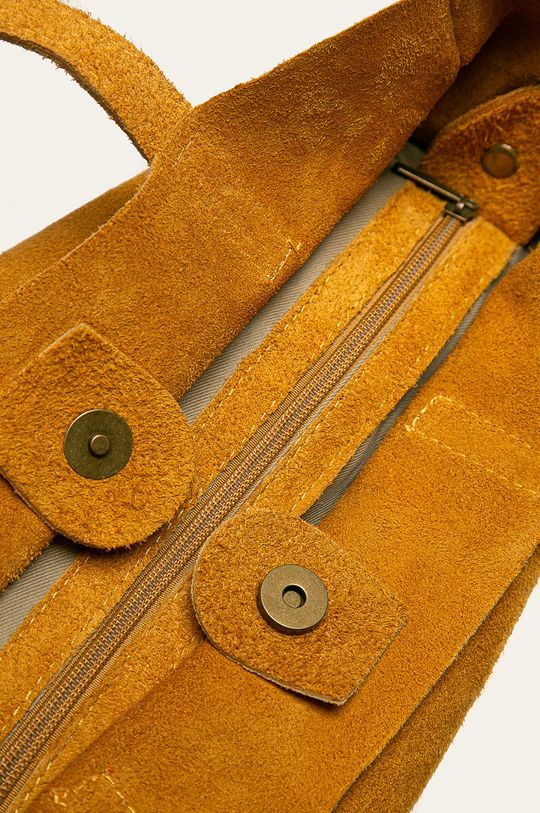 žltá Answear - Kožená kabelka