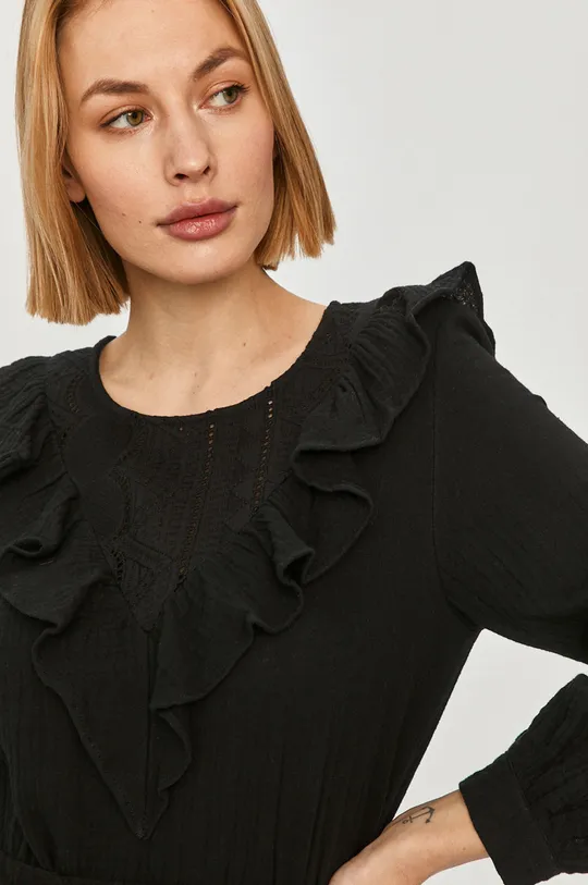 чорний Answear Lab - Бавовняна блузка