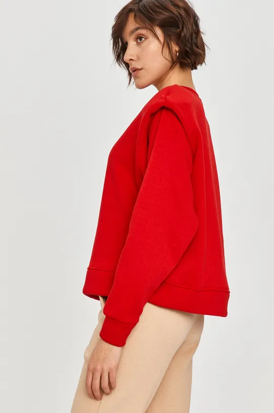 czerwony Answear Lab - Bluza bawełniana Damski