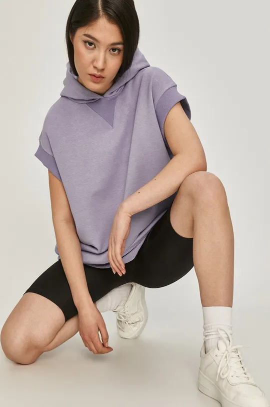 fioletowy Answear Lab bluza bawełniana Damski