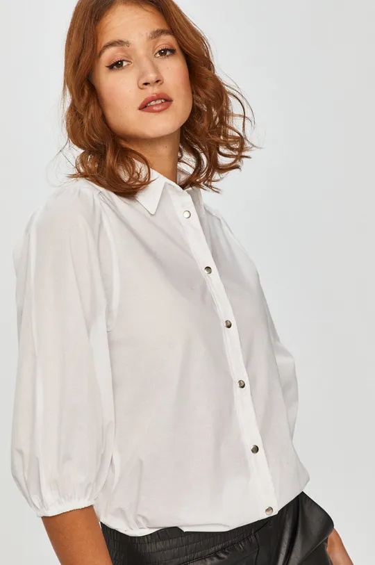 білий Answear Lab - Бавовняна сорочка Жіночий