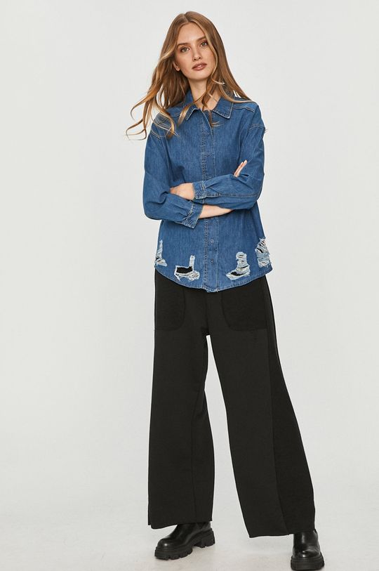 Answear Lab - Koszula jeansowa 100 % Bawełna