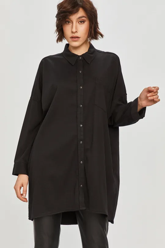 čierna Answear Lab - Bavlnená košeľa Dámsky