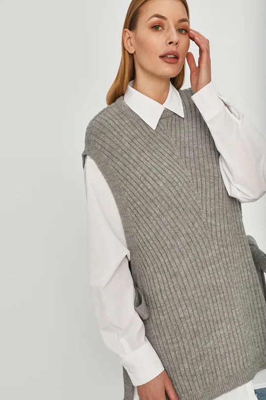 серый Answear Lab - Рубашка со свитером Женский
